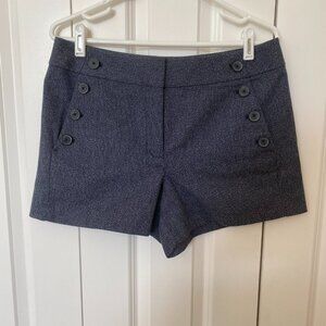 Loft Blue Textured Sailor The Riviera Shorts Size 6 NWT